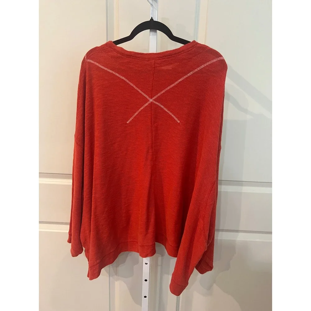 Free People Come Again Burnt Orange Size Small